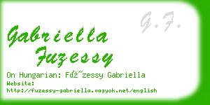 gabriella fuzessy business card